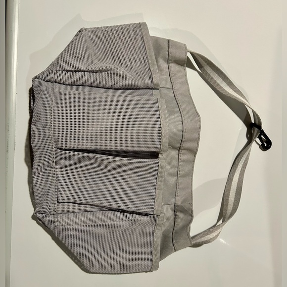 π₯Grey Mesh Shower Caddy Bag Portable for College Room Essentials - Picture 8 of 8